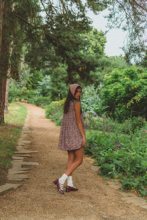 Romi Shift Dress in Midnight Garden