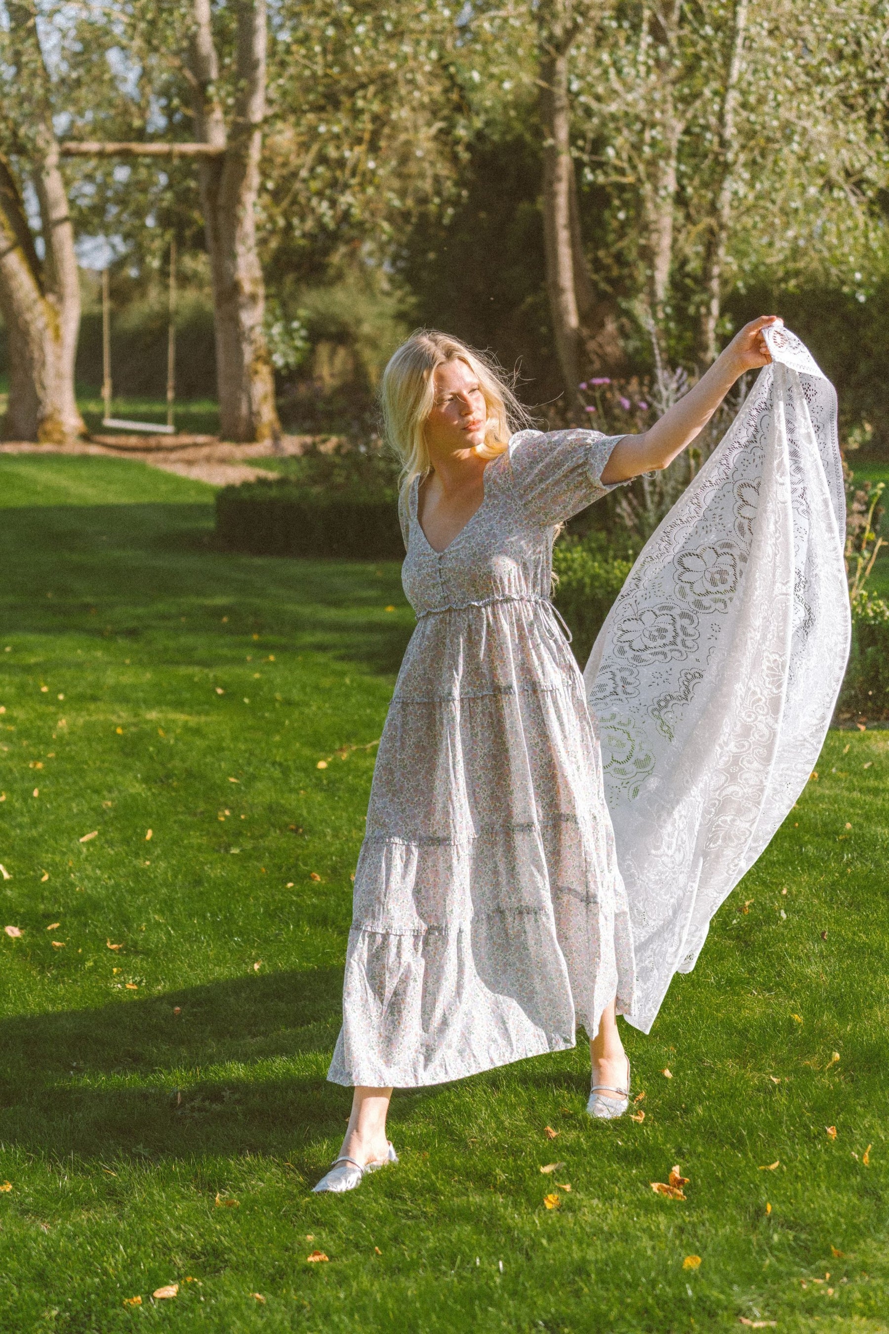 Ulla Dress In Spring Lavender Floral