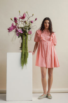 Rumi Dress in Petal Pink