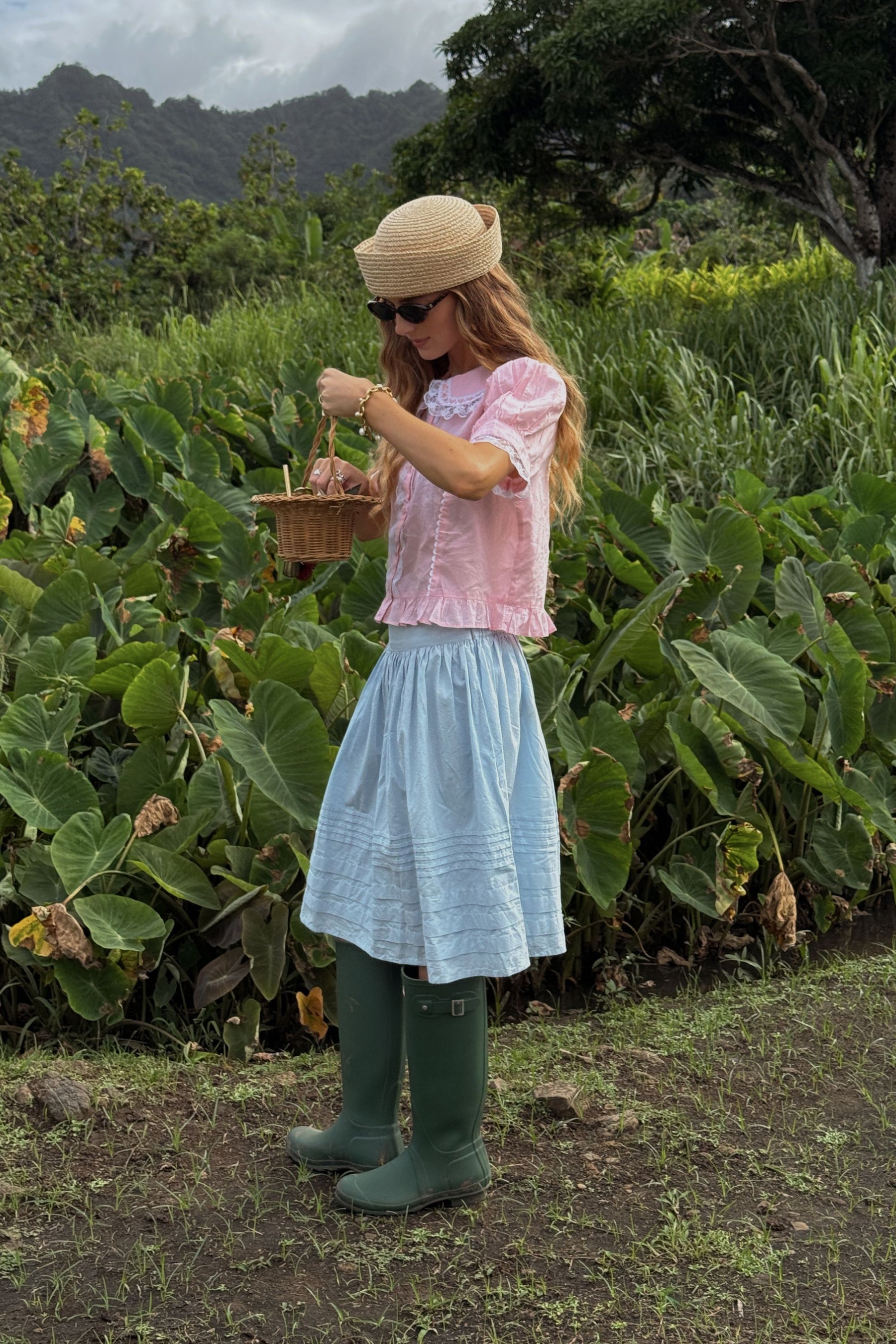 Bonnie Skirt In Baby Blue