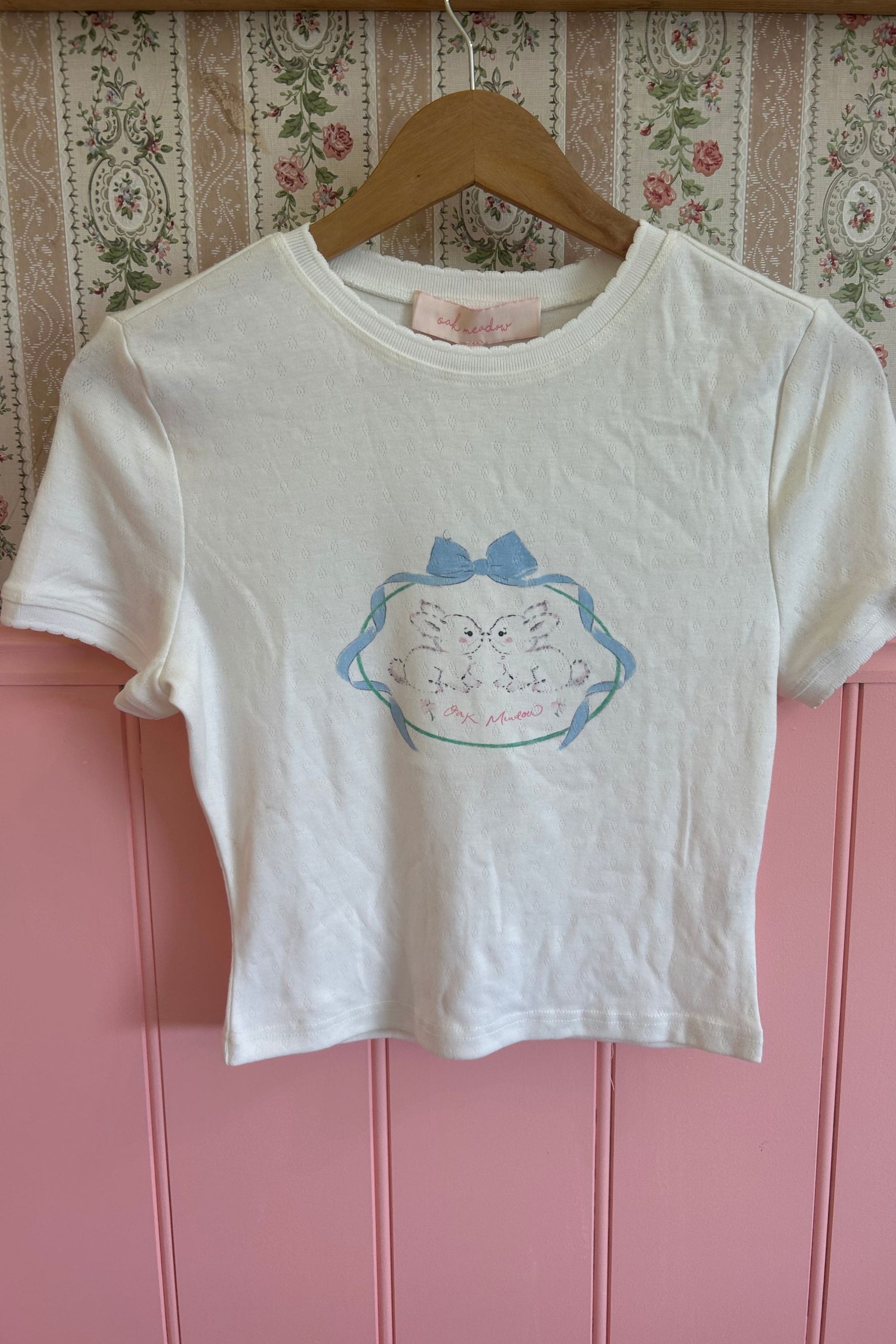 Florrie Baby Tee in Cream- Sample