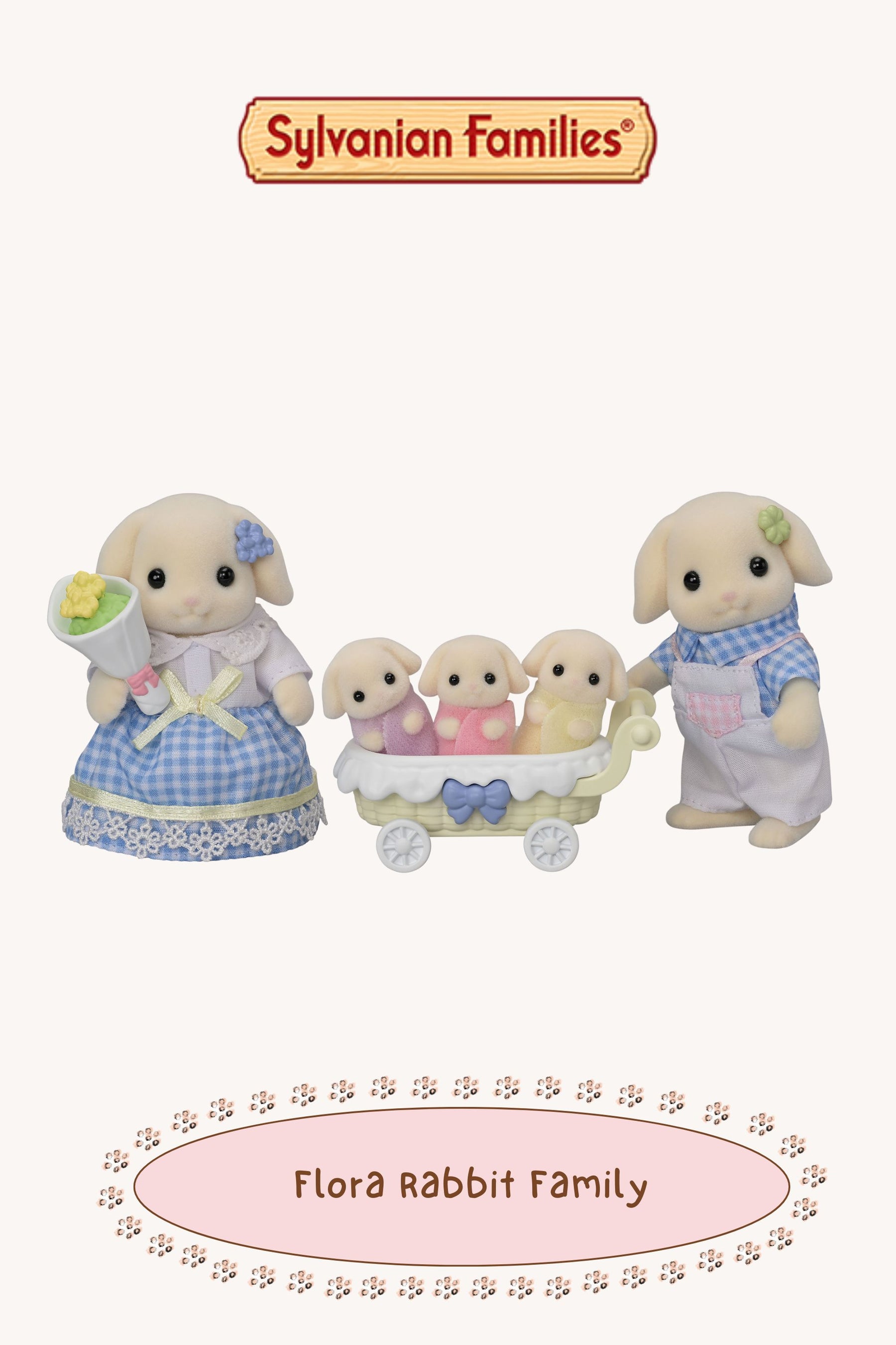 Sylvanian Families ~ Flora Rabbit Family