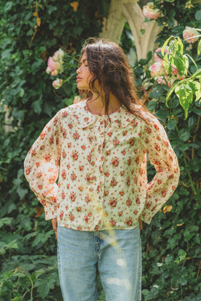 Billie Long Sleeve Blouse in Farmhouse Bloom