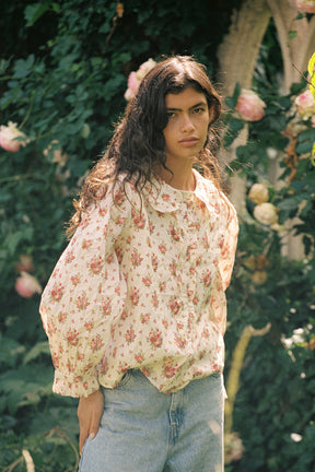 Billie Long Sleeve Blouse in Farmhouse Bloom