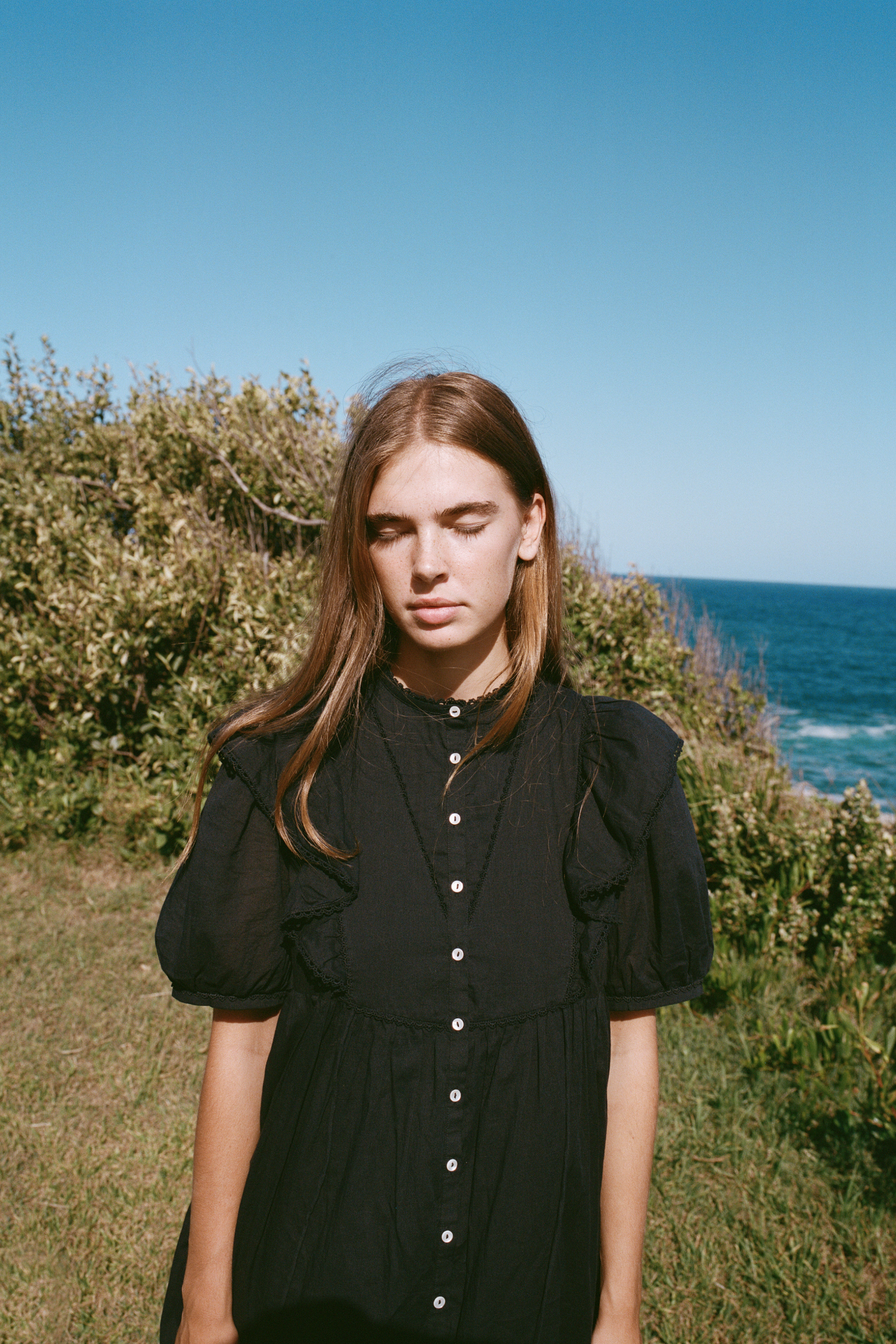 Rumi Mini Dress in Midnight Noir