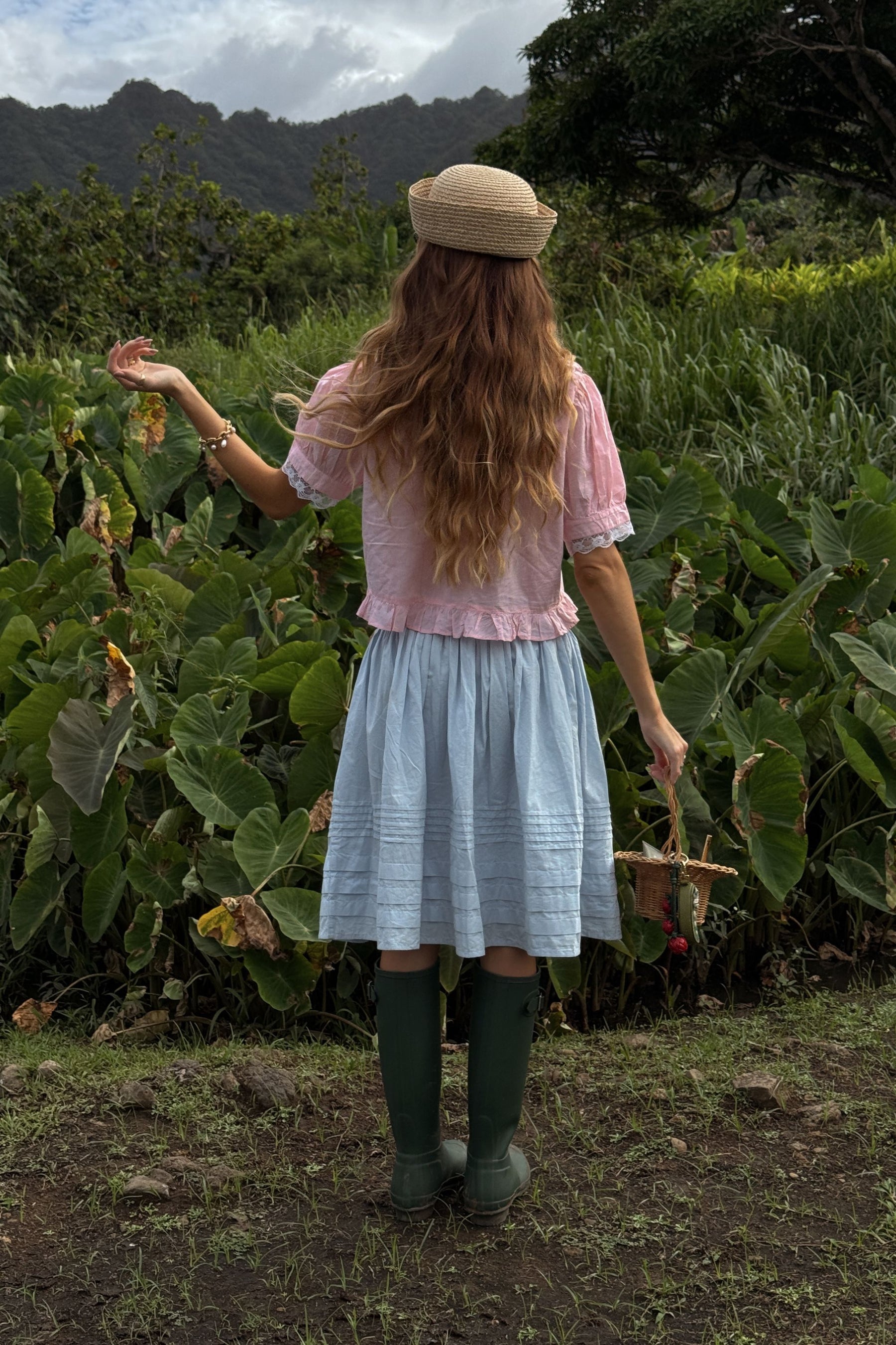 Bonnie Skirt In Baby Blue