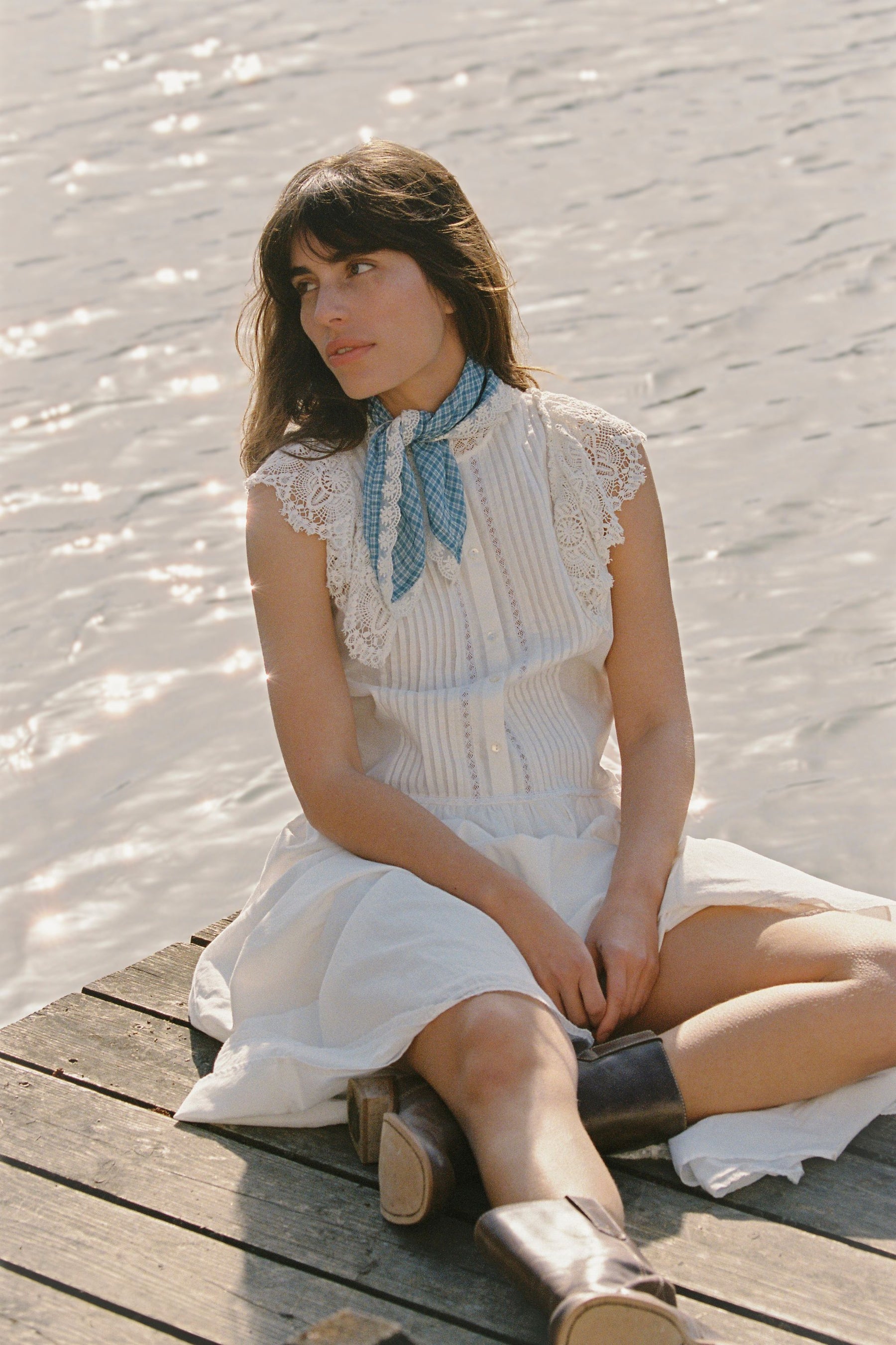 The Annabelle dress in French White ~ Bespoke Design