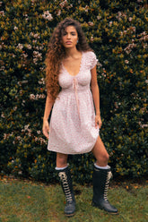 Halle Mini Dress in Ella flower