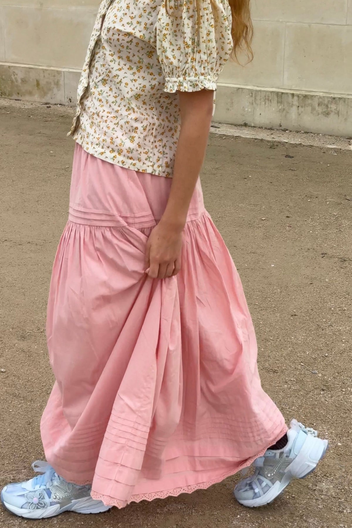 Yuri Skirt in Flora Pink