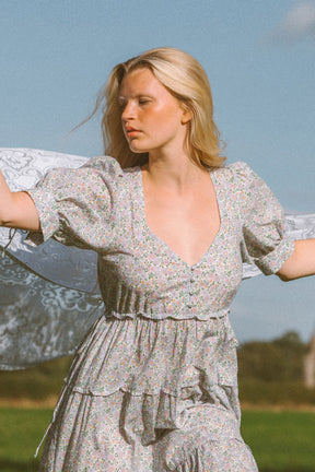 Ulla Dress In Spring Lavender Floral