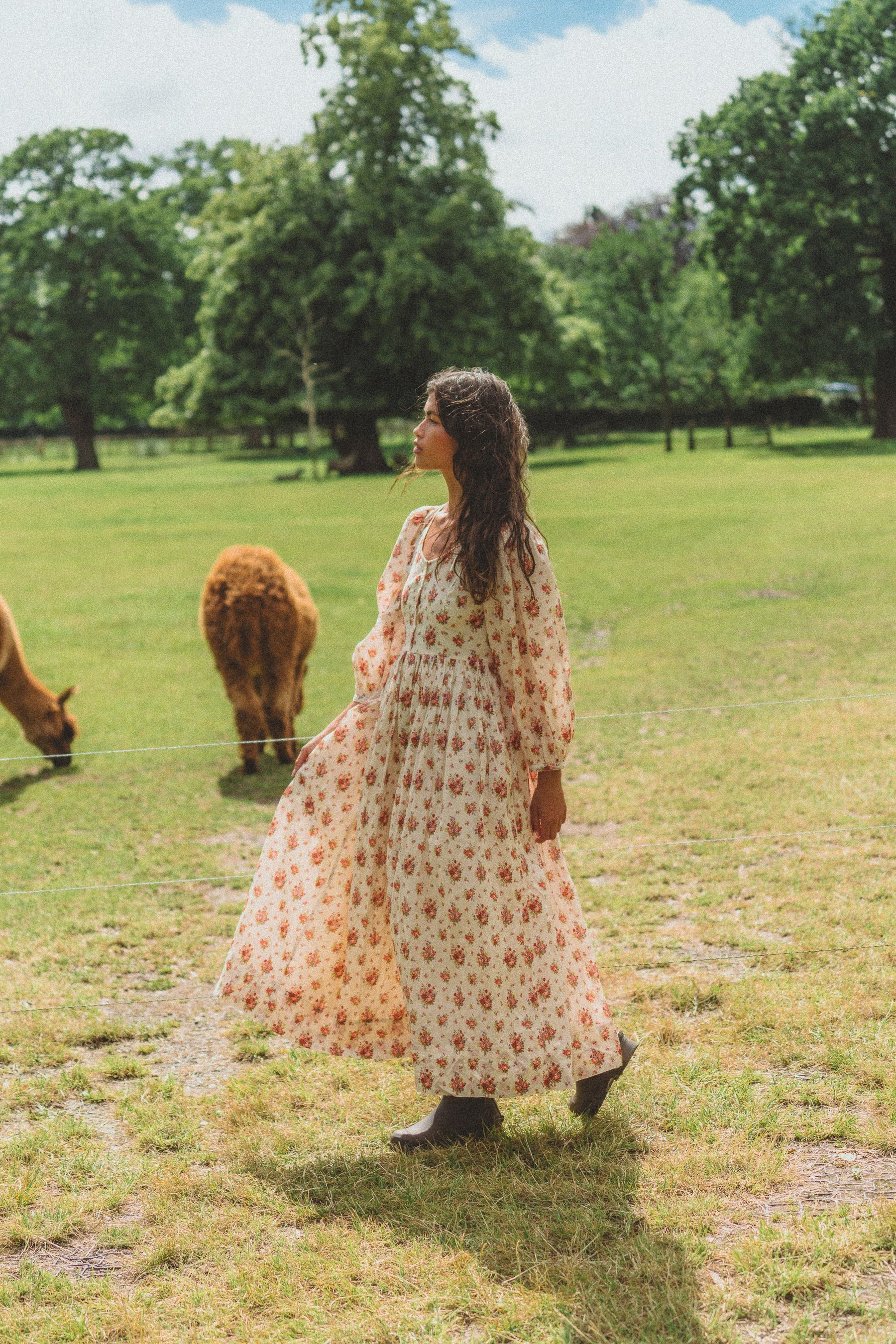 Harriet Winter Dress in Farmhouse Bloom