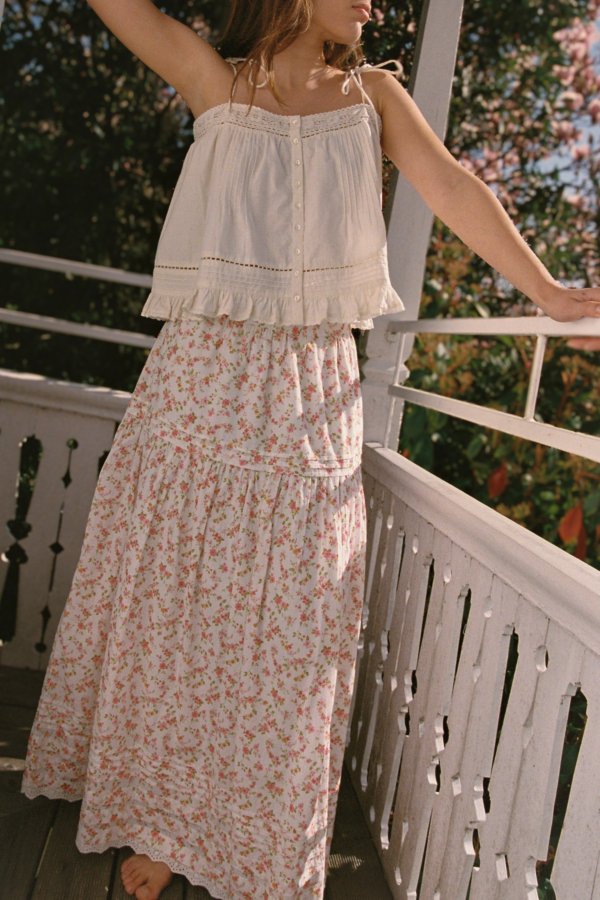 Yuri Skirt in Cottage Floral