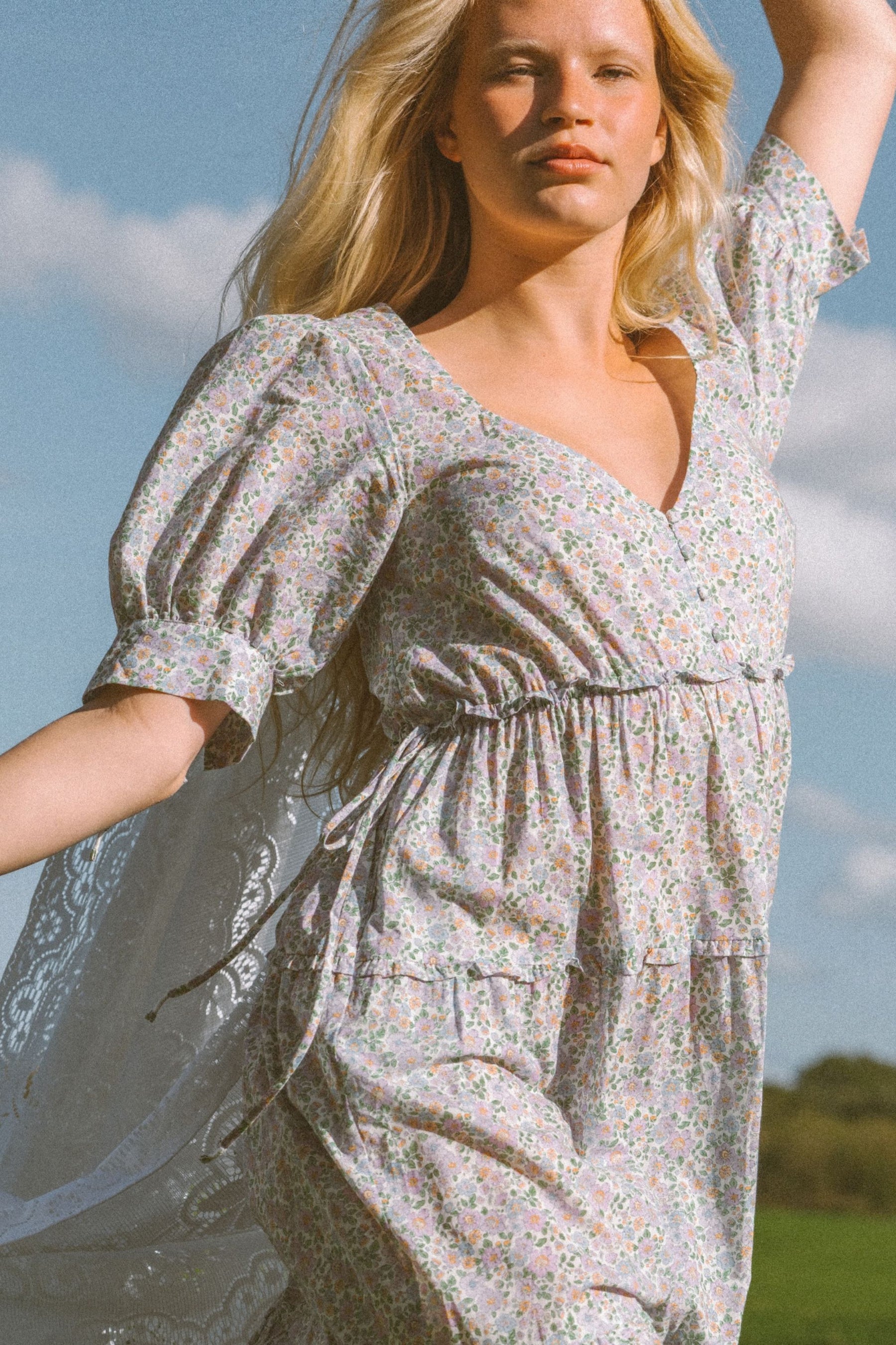 Ulla Dress In Spring Lavender Floral