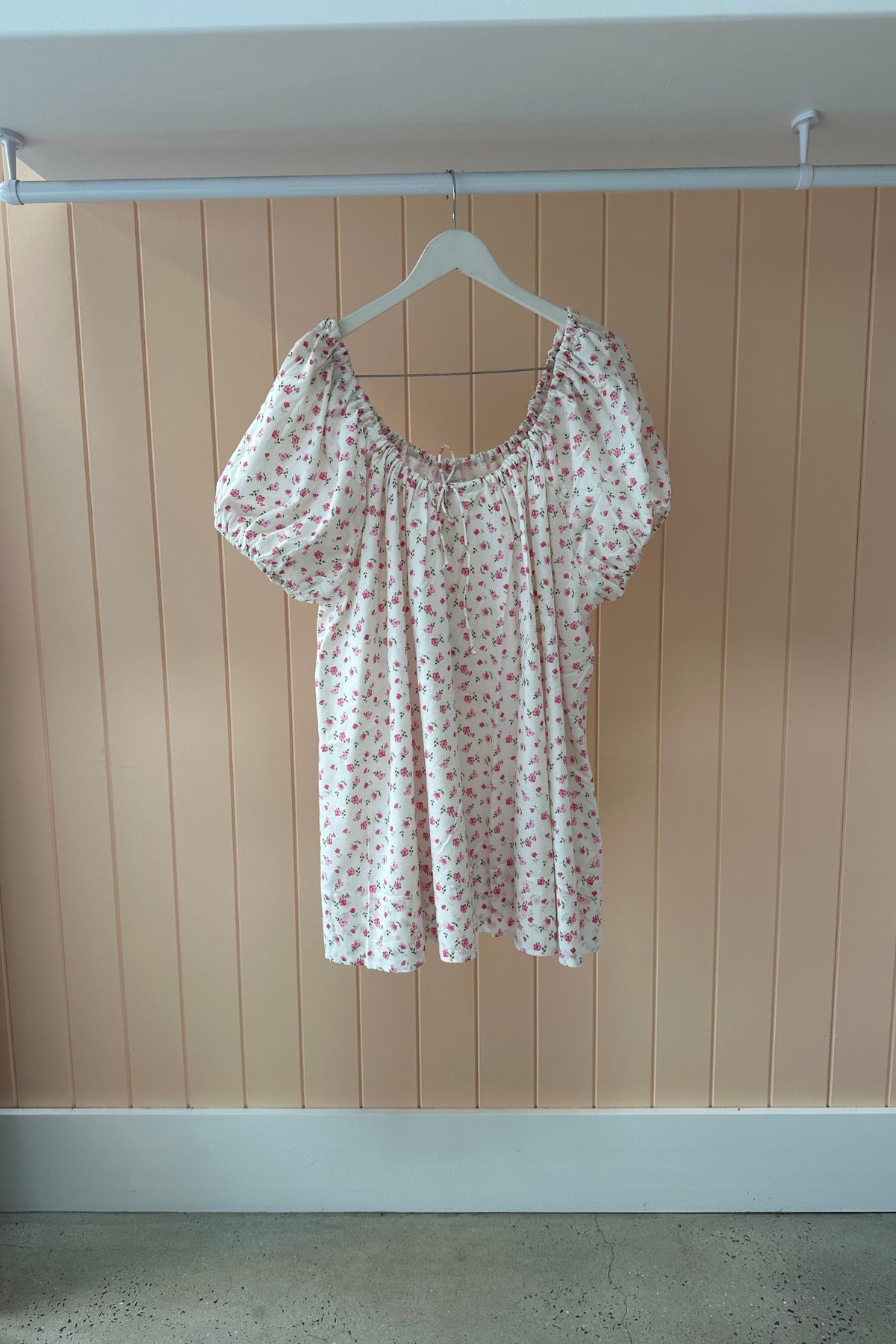 Everyday Drawcord Dress in Rose Bloom