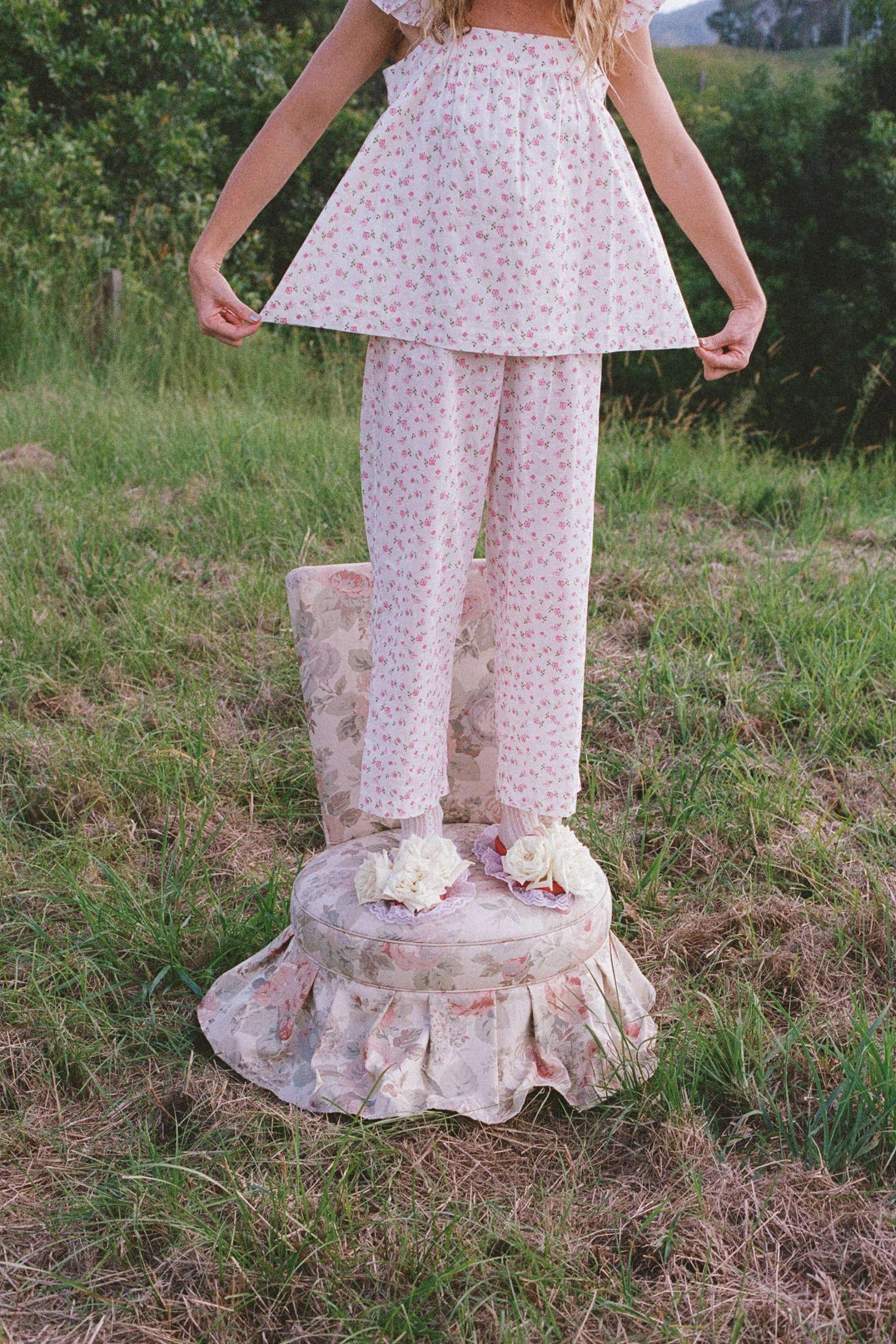 Tea Blouse in Rose Bloom