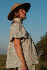 Celine Blouse in Cornflower Meadow