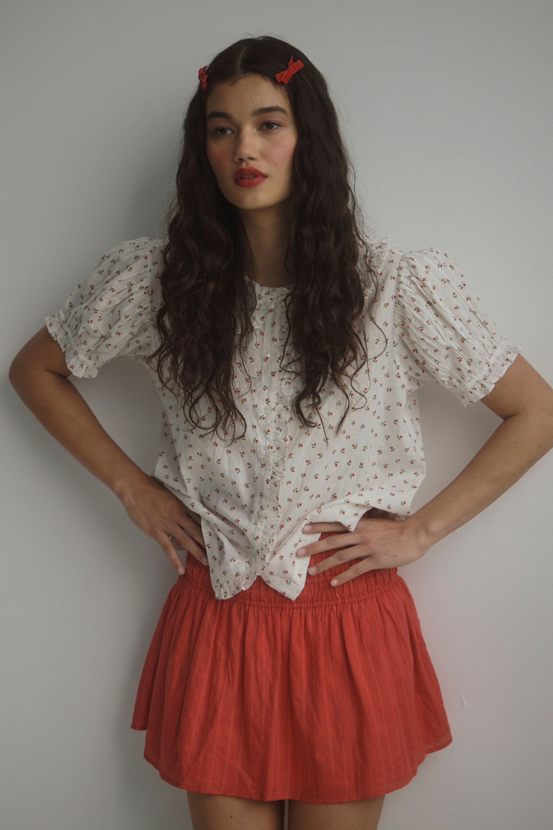 Billie Blouse in Rosie Tulip