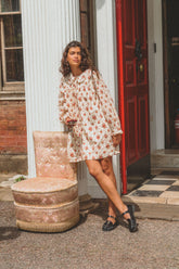 Prairie Mini Dress in Farmhouse Bloom