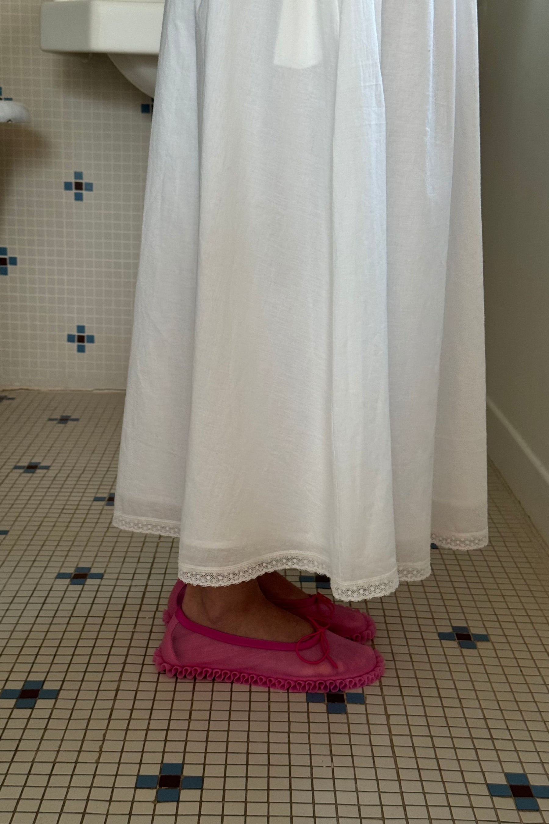 The Annabelle dress in French White ~ Bespoke Design