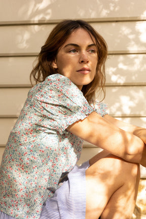 Billie Blouse in Cornflower Meadow