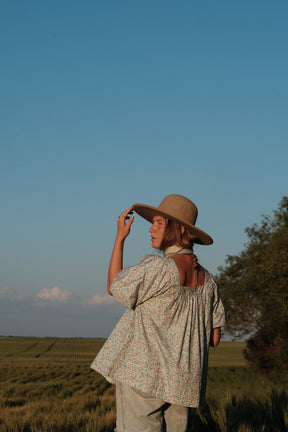 Celine Blouse in Cornflower Meadow