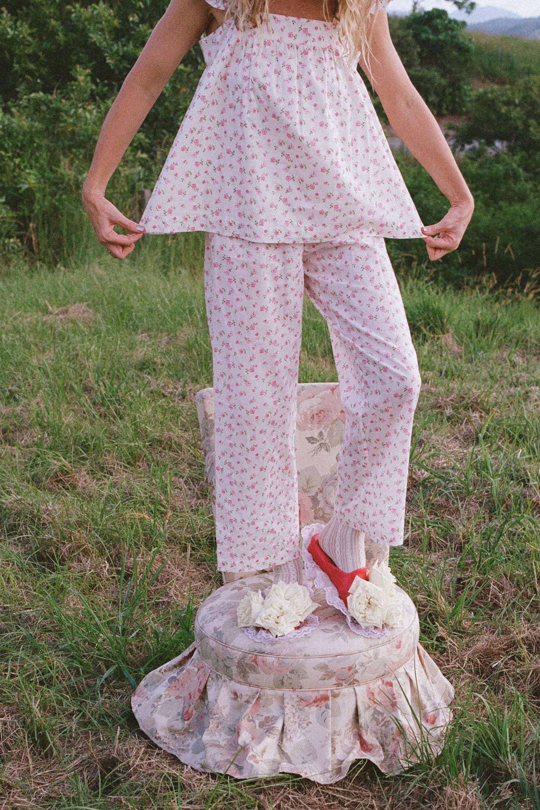 Tea Blouse in Rose Bloom