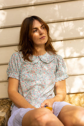 Billie Blouse in Cornflower Meadow