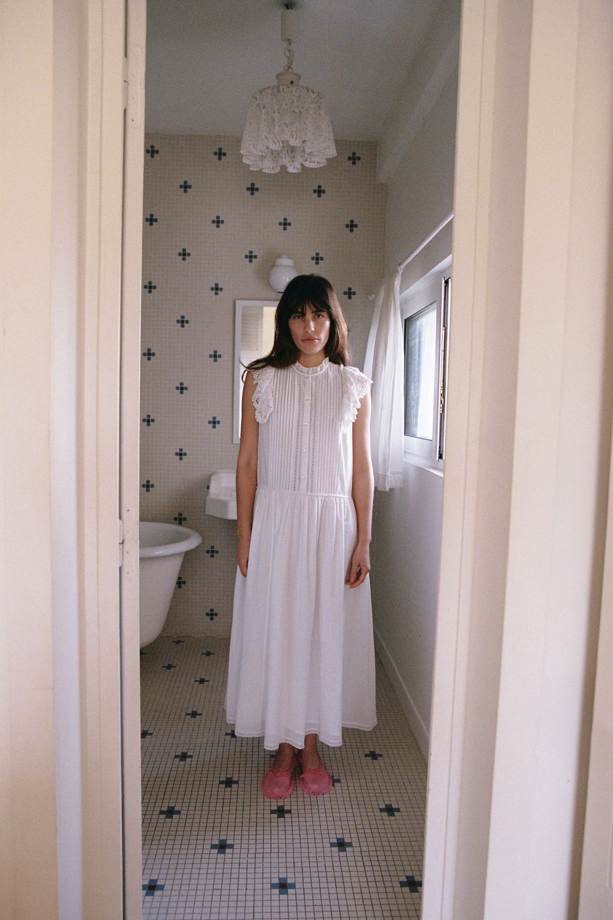 The Annabelle dress in French White ~ Bespoke Design