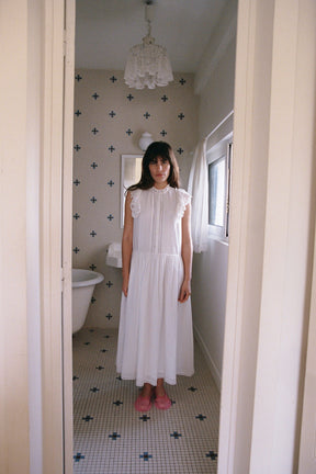 The Annabelle dress in French White ~ Bespoke Design