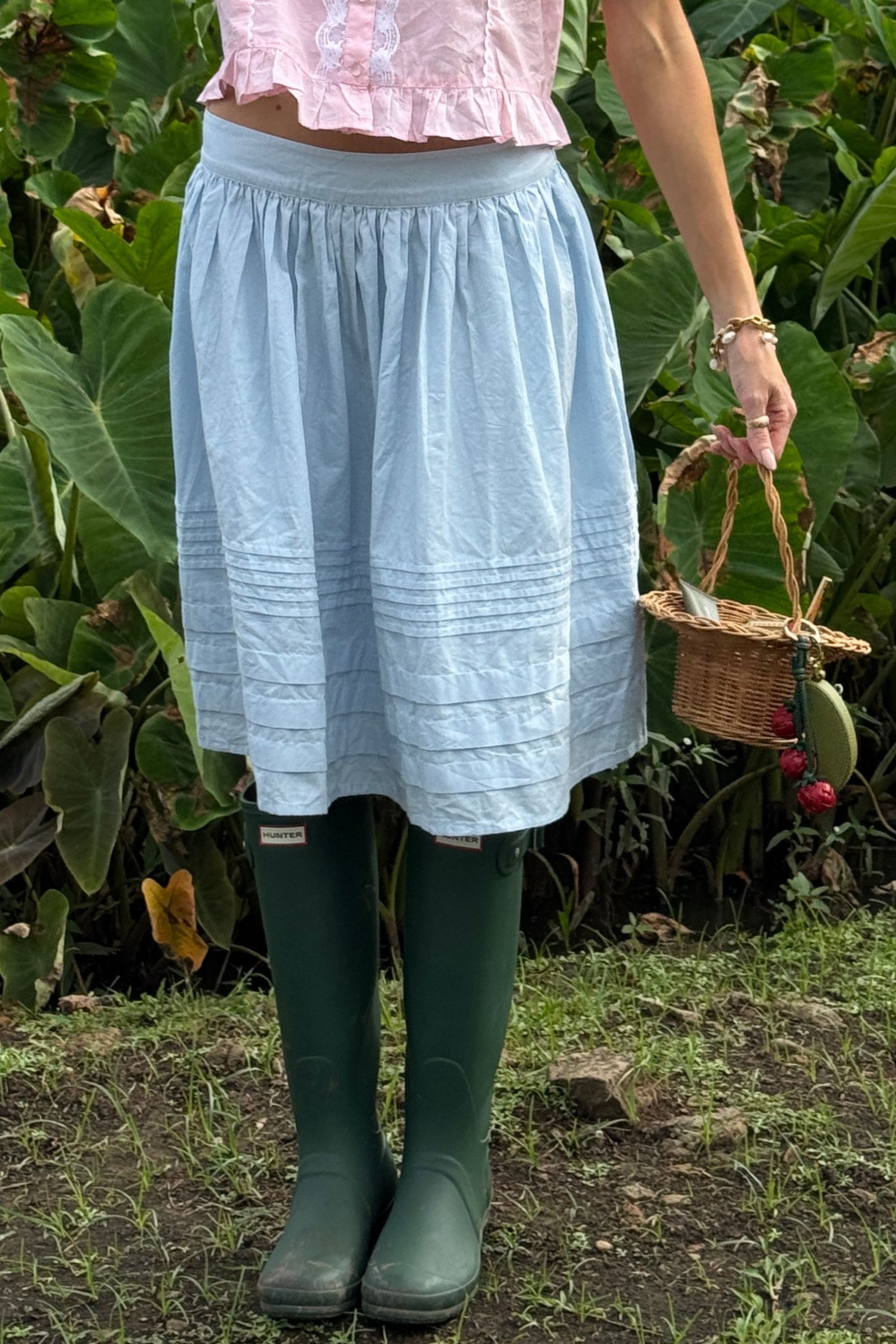 Bonnie Skirt In Baby Blue