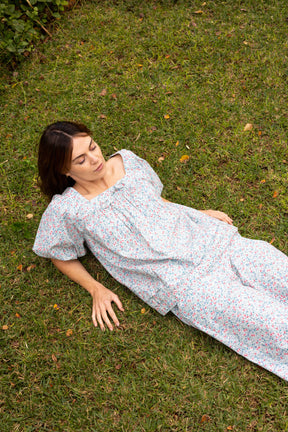 Celine Blouse in Cornflower Meadow