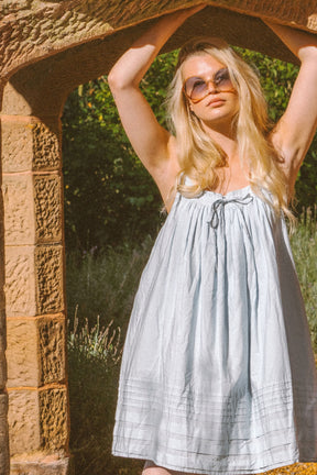Brookside Mini Dress In Baby blue
