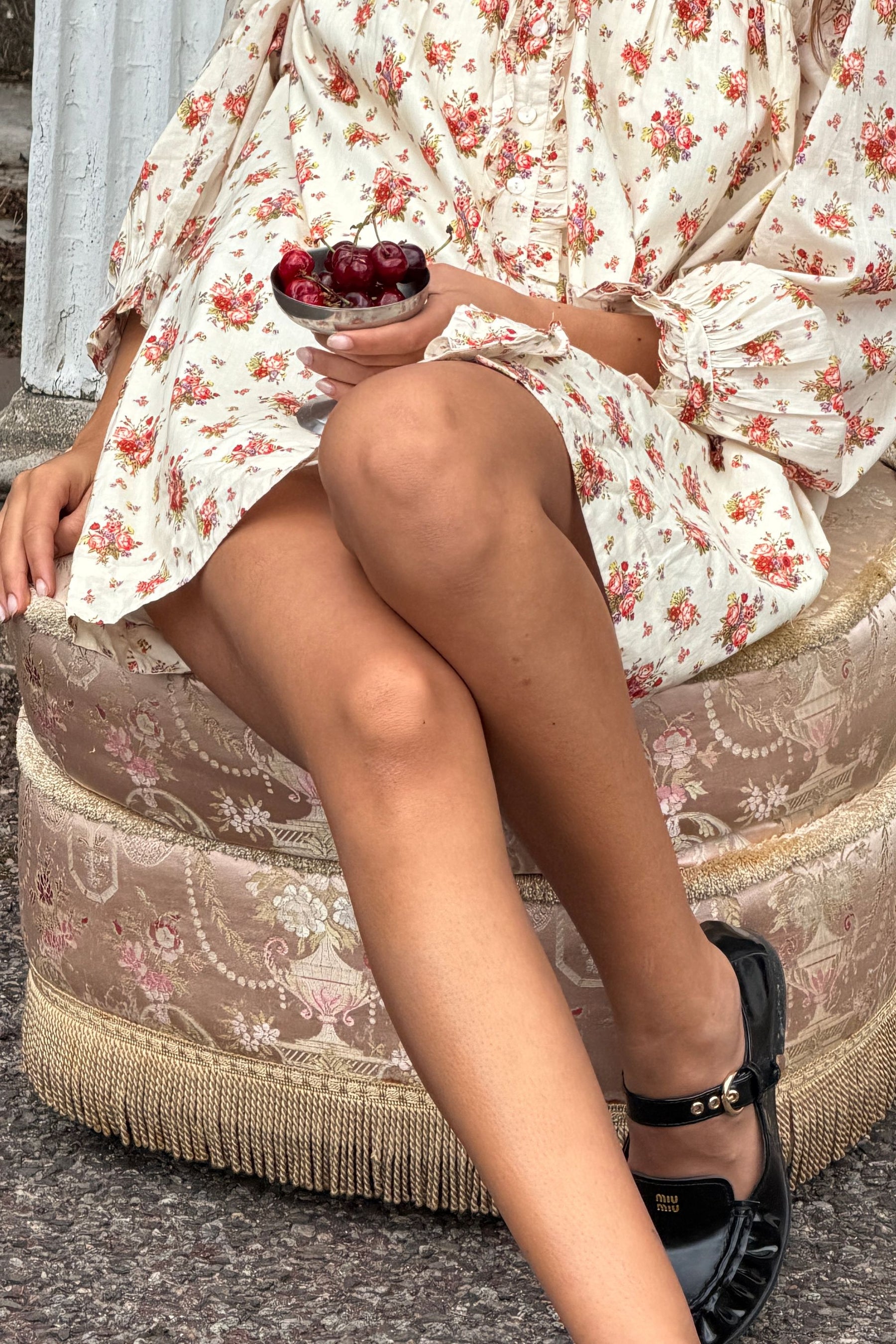 Prairie Mini Dress in Farmhouse Bloom