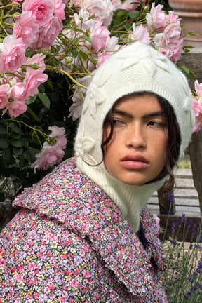 Margot Quilted Jacket in Midnight Garden