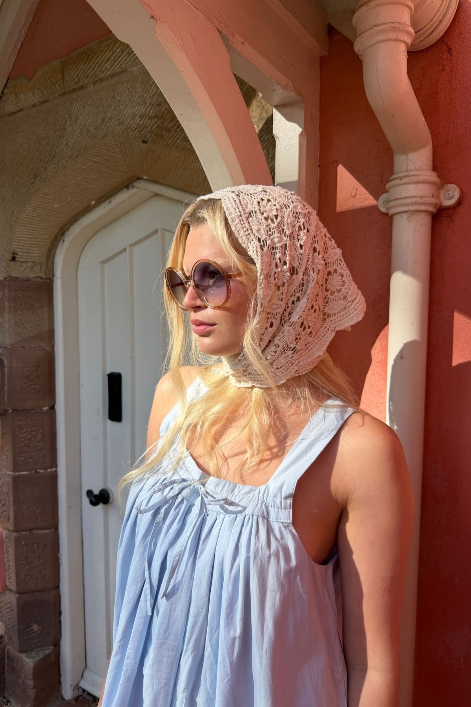 Brookside Mini Dress In Baby blue