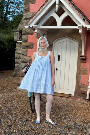 Brookside Mini Dress In Baby blue