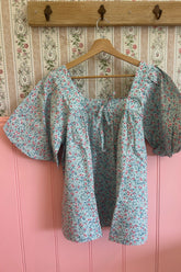 Celine Blouse in Cornflower Meadow
