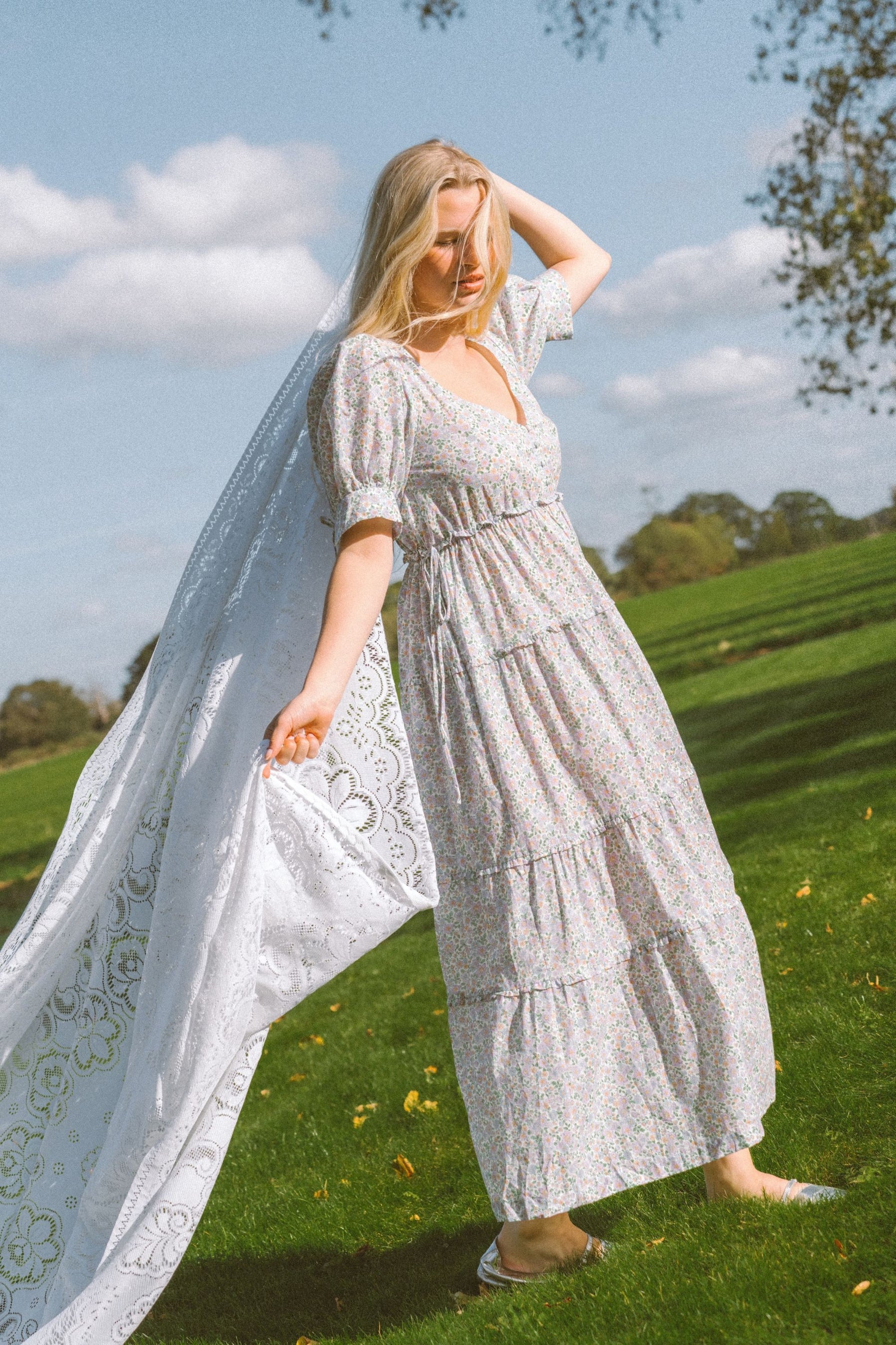 Ulla Dress In Spring Lavender Floral