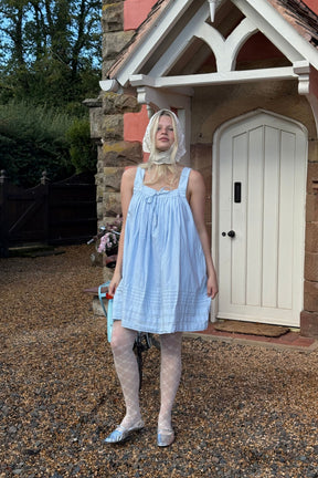 Brookside Mini Dress In Baby blue
