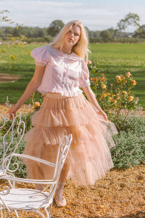 Cedar Cottage Blouse In Apple Pink