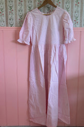 Mimi Midi Dress in Rosewater Stripe
