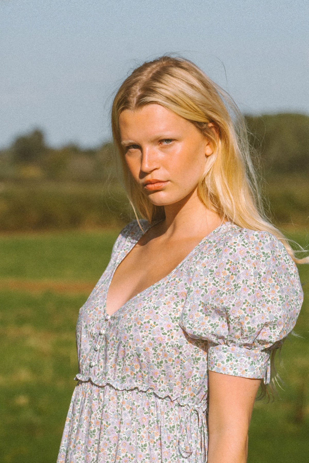 Ulla Dress In Spring Lavender Floral