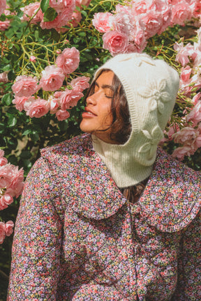Margot Quilted Jacket in Midnight Garden