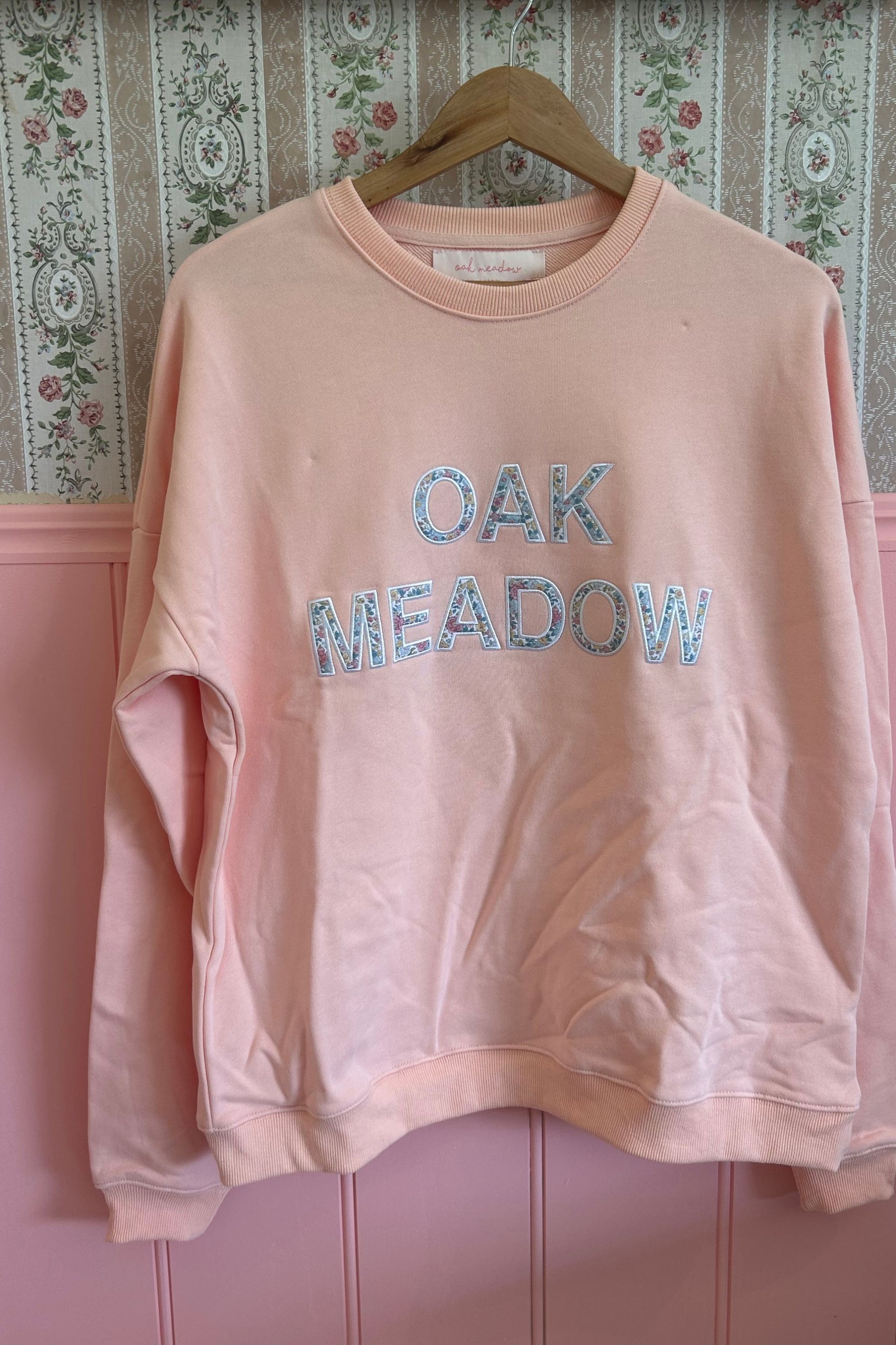 Oak Meadow Pullover in Peach- XS