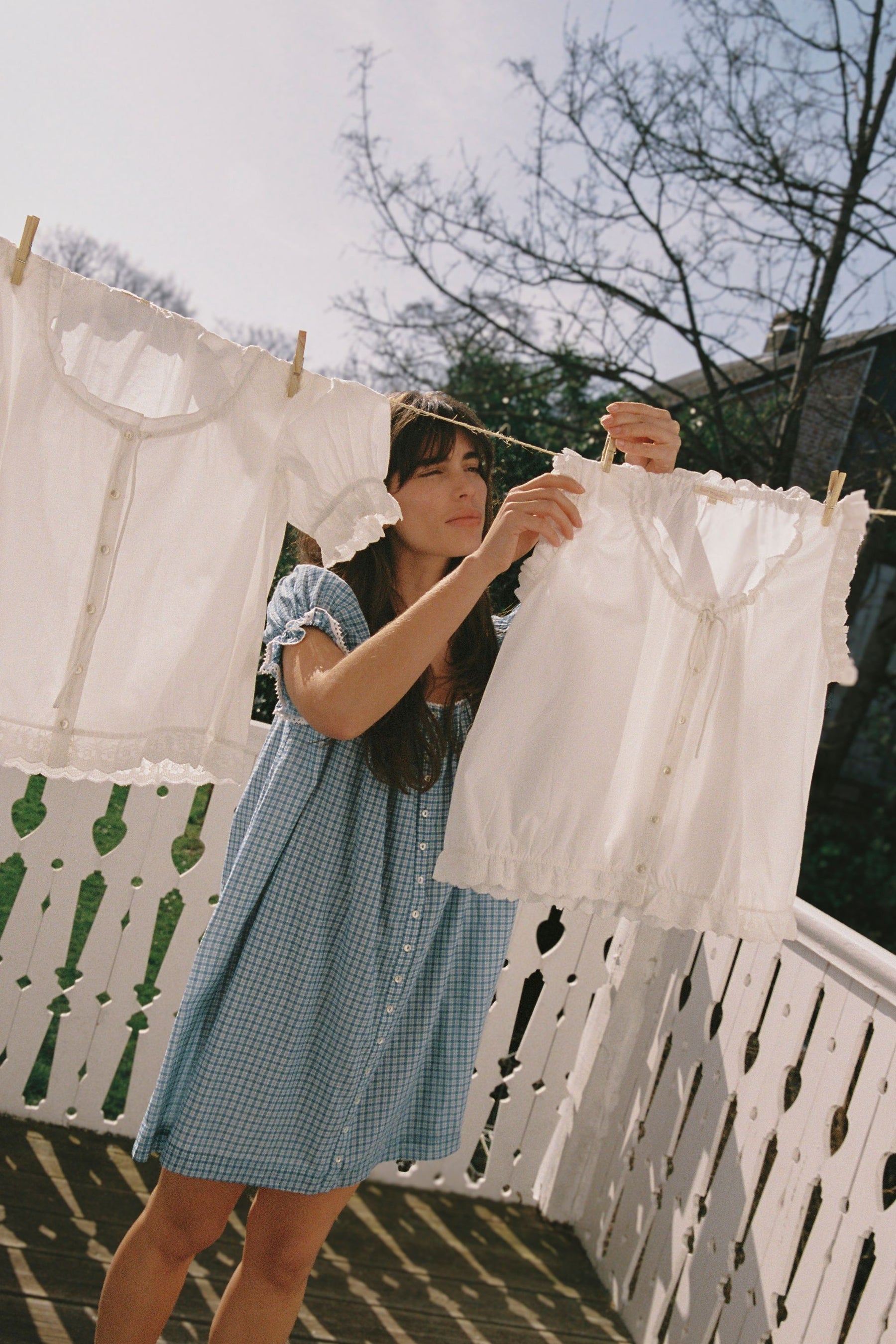 The Duke blouse in French White