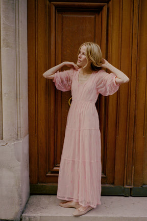 Fleur de Pêche Gown In Lace