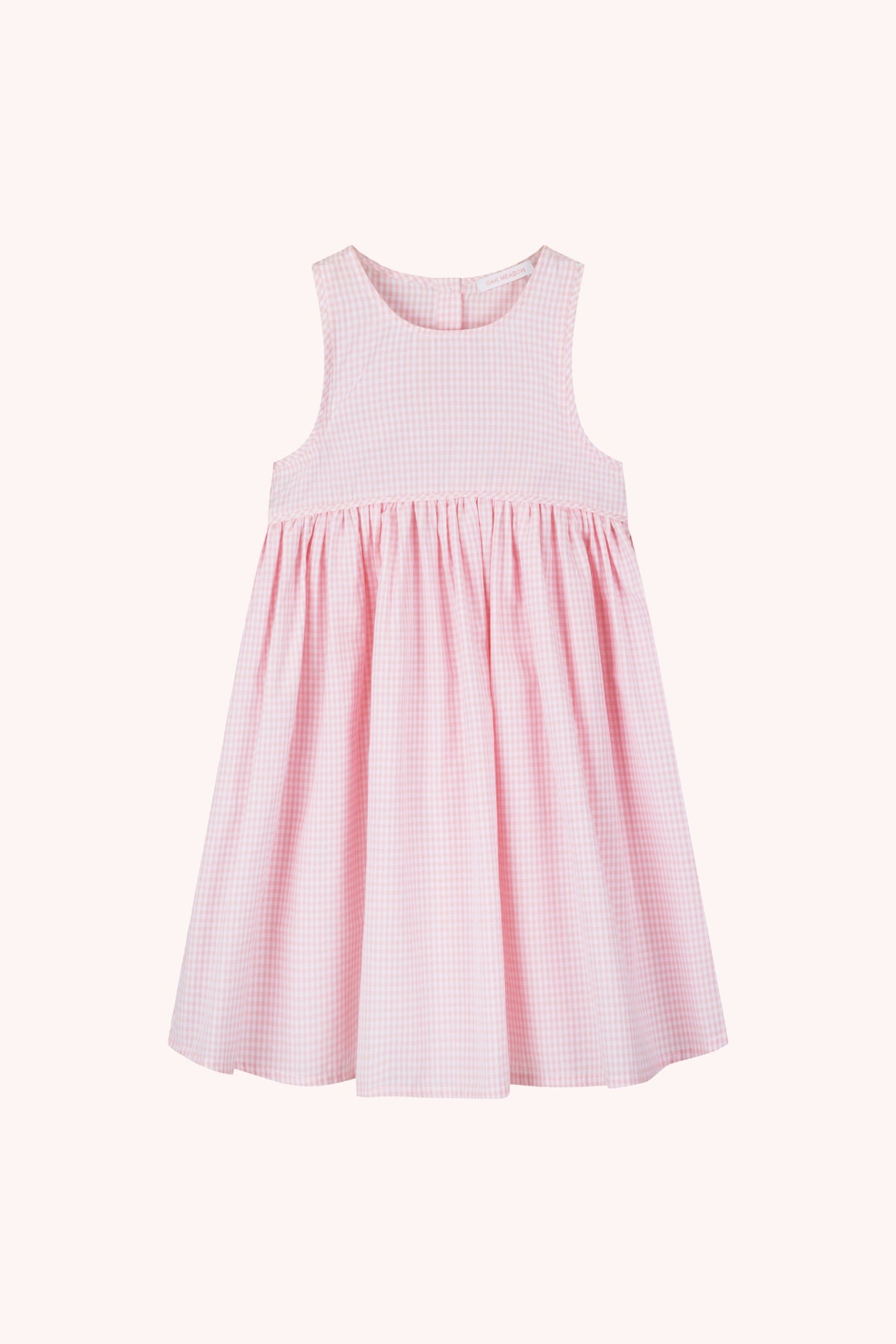 Bella Lou Dress in Baby Pink Gingham ~ Oak Meadow Kids
