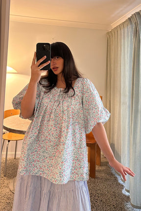 Celine Blouse in Cornflower Meadow