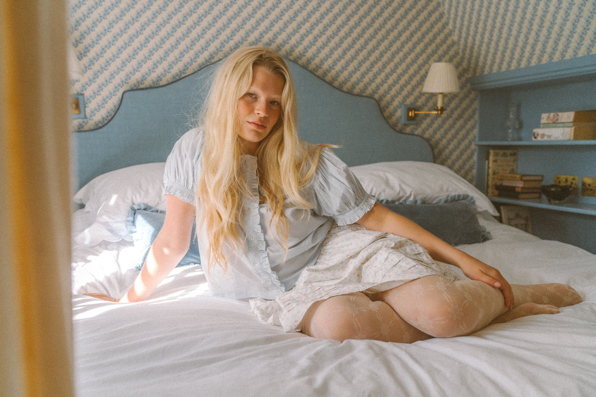 Billie Blouse In Baby blue