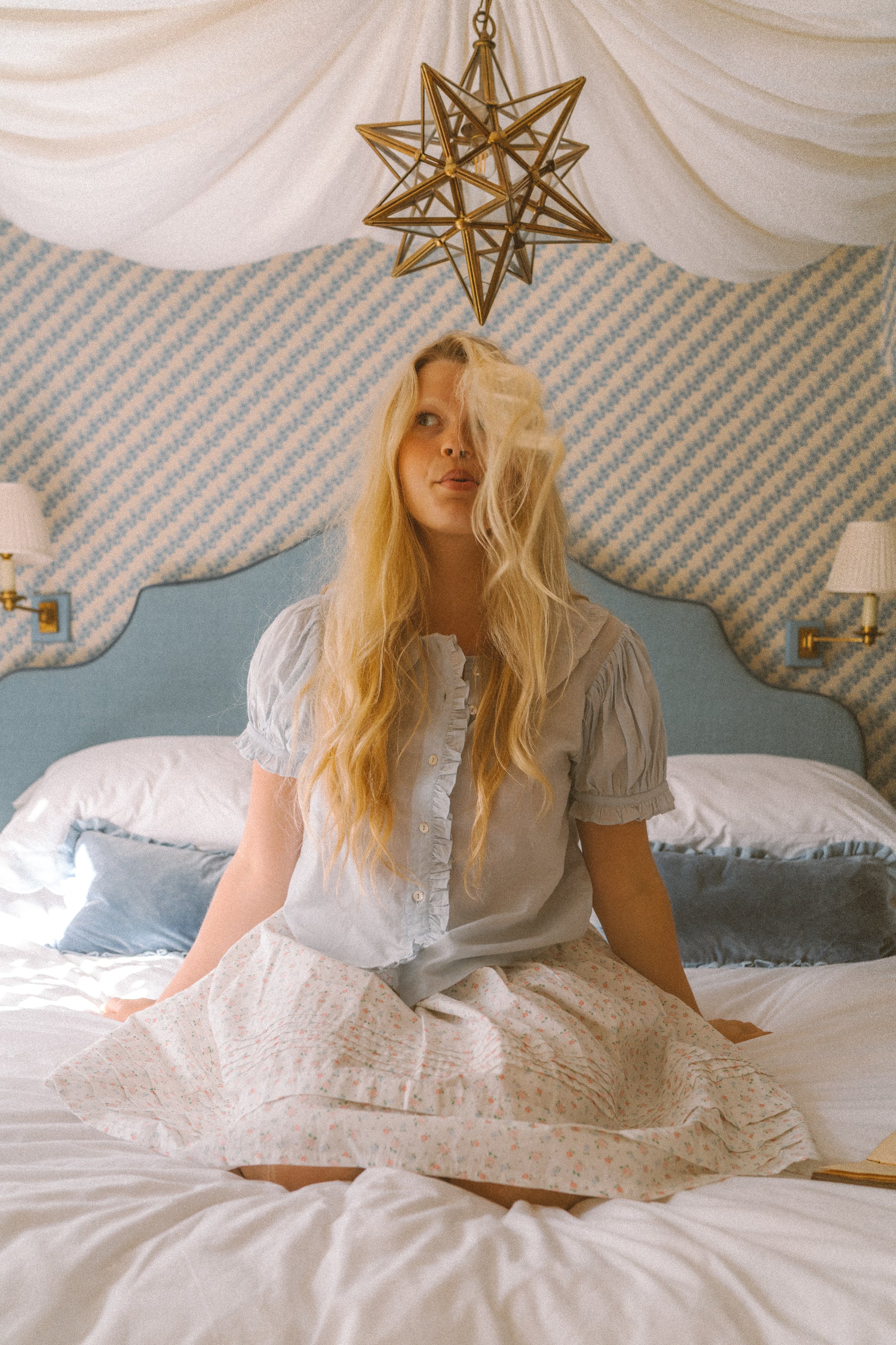 Billie Blouse In Baby blue
